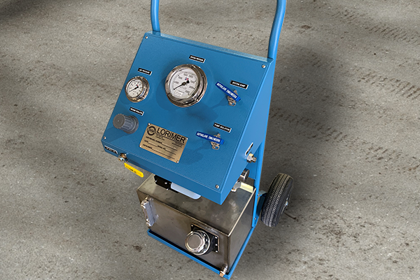 Hydrostatic Pressure Test Cart - H. Lorimer Corporation