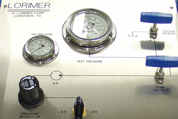 Lorimer Pressure Testing Equipment Controls - Lorimer Corp.